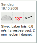 Väderprognos för Amsterdam på söndag från yr.no